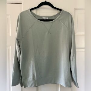 Mary Square lightweight long sleeve top. Lightweight dusty blue color. Size sm.
